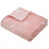 Dětská deka, Deka do dětského pokoje, 150 x 125 cm, Růžová