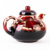 Ručně vyrobená konvice CRUSTA 1,3 l červená a černá