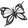 Černý motýl opona klip, 1 kus