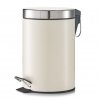 Koupelnový koš,  odpadkový koš - 3 l, krémová, mat, ZELLER