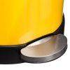 Koš na odpadky s pedálem 30L RETRO, nerezová ocel, žlutá