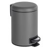 Košík do koupelny LMAN MATT šedá, odpadní koš, 3 l, WENKO