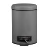 Košík do koupelny LMAN MATT šedá, odpadní koš, 3 l, WENKO