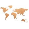 Mapa světa na stěně pro značení míst, 102 x 50 cm, korek