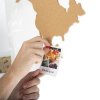 Mapa světa na stěně pro značení míst, 102 x 50 cm, korek
