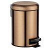 Koupelnový koš LEMAN, matný měděny, 3L, WENKO