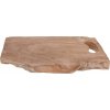 Dekorativní podnos z teakového dřeva 42x26x3 cm, řezací Dreadwalk, 2v1