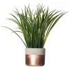 Umělá tráva v dekorativním květináči, 30 cm