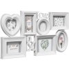 Rámeček na 7 fotek LOVE, 68 x 37 cm, bílý