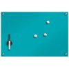 Skleněná magnetická tabule, barva tyrkysová + 3 magnety, 60x40 cm, ZELLER