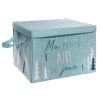 Box na hračky s víkem, modrý