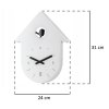 Nástěnné hodiny TOC-TOC - barva bílá, KOZIOL