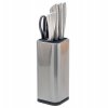 Sada nožů ve stojanu, nerezová ocel, 5 nožů + nůžky