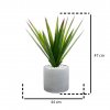Umělá rostlina ALOE VERA, výška 48 cm, v keramickém květináči