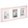 Rámeček na 3 fotky SWING 45 x 21 cm, růžový