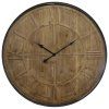 Velké nástěnné hodiny, O 80 cm, s hnědým ciferníkem