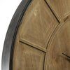 Velké nástěnné hodiny, O 80 cm, s hnědým ciferníkem