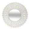 Dekorativní zrcadlo RITUAL, O 92 cm, bílé