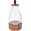 Dávkovač nápojů s kohoutkem, 5,5 l, dřevěný stojan