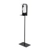 Stojan na dávkovač dezinfekce, nerezová ocel, 150 cm, černý, WENKO