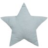 Dekorační polštář ve tvaru hvězdy, světle modrý, bavlna, 28 x 45 cm