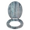 WC sedátko DŘEVO, MDF, 42,5 x 36 cm, Allstar