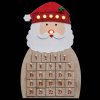 Světelný adventní kalendář ve tvaru Santa Claus