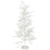 Minimalistický vánoční stromek s LED osvětlením, 90 cm, 58 LED, bílá barva
