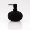 Černý dávkovač mýdla MAMBO, 8 x 8 x 13 cm