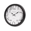 Nástěnné hodiny s velkými číslicemi, černé, O 40 cm