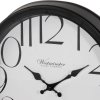 Nástěnné hodiny s velkými číslicemi, černé, O 40 cm