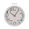 Nástěnné hodiny s velkými číslicemi, bílé, O 40 cm
