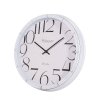 Nástěnné hodiny s velkými číslicemi, bílé, O 40 cm