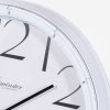 Nástěnné hodiny s velkými číslicemi, bílé, O 40 cm