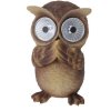 Solární dekorace na zahradu SOVA,  9,5 x 8,5 x 14,5 cm