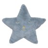 Kožešinový polštář ve tvaru hvězdy, modrý