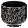 Keramické květináče, 2 kusy, černé