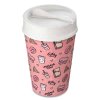 Hrnek na kávu s sebou ISO TO GO WEEKEND, 400 ml, růžový