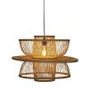 Závěsné svítidlo, bambusové, O 60 cm