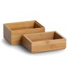 Organizér na kosmetiku, bambusový, 2 ks, 14,5 x 11 x 10 cm, ZELLER