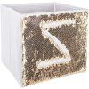 Úložný box SEQUIN, barva bílá, 24 x 23 x 24 cm