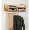 Nástěnný věšák na oblečení BAHARI, bambus, do předsíně, Wenko