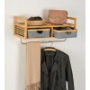 Nástěnný věšák na oblečení BAHARI, bambus, do předsíně, Wenko