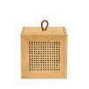 Úložný box na drobnosti s víkem ALLEGRE BAMBOO, 9 x 9 x 9 cm, WENKO