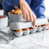 Úložná nádoba na vejce EGGS TO GO MINI, na 10 kusů, KOZIOL, bílá