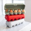 Úložná nádoba na vejce EGGS TO GO MINI, na 10 kusů, KOZIOL, bílá