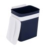 Koš na odpadky s víkem, závěsný, 4 L, tmavě modrý