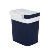 Koš na odpadky s víkem, závěsný, 4 L, tmavě modrý