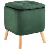 Stolička do obývacího pokoje EMMA, zelená, 42,5 cm, WENKO