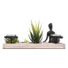 Dekorace s figurkou Buddhy YOGA ZEN, 23 x 23 x 5 cm